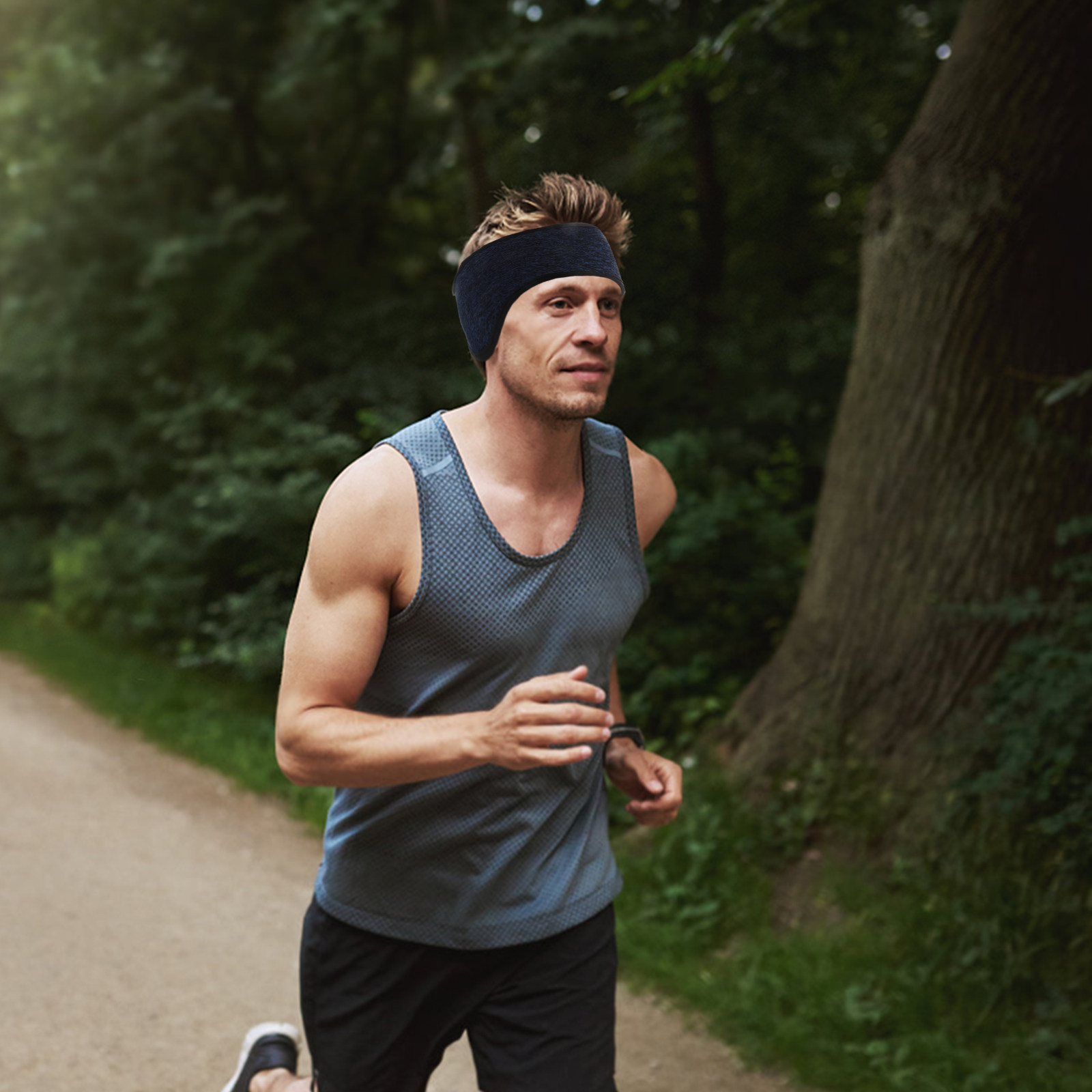 Fleece Ear Warmer Band - 4 stuks winterse hoofdbanden voor hardlopen,
