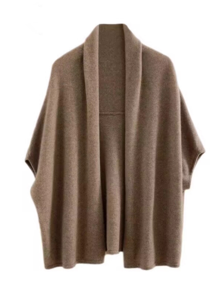 Wool Coat Peacoat - Herfst Winter Nieuwe Stijl Losse Vleermuismouw