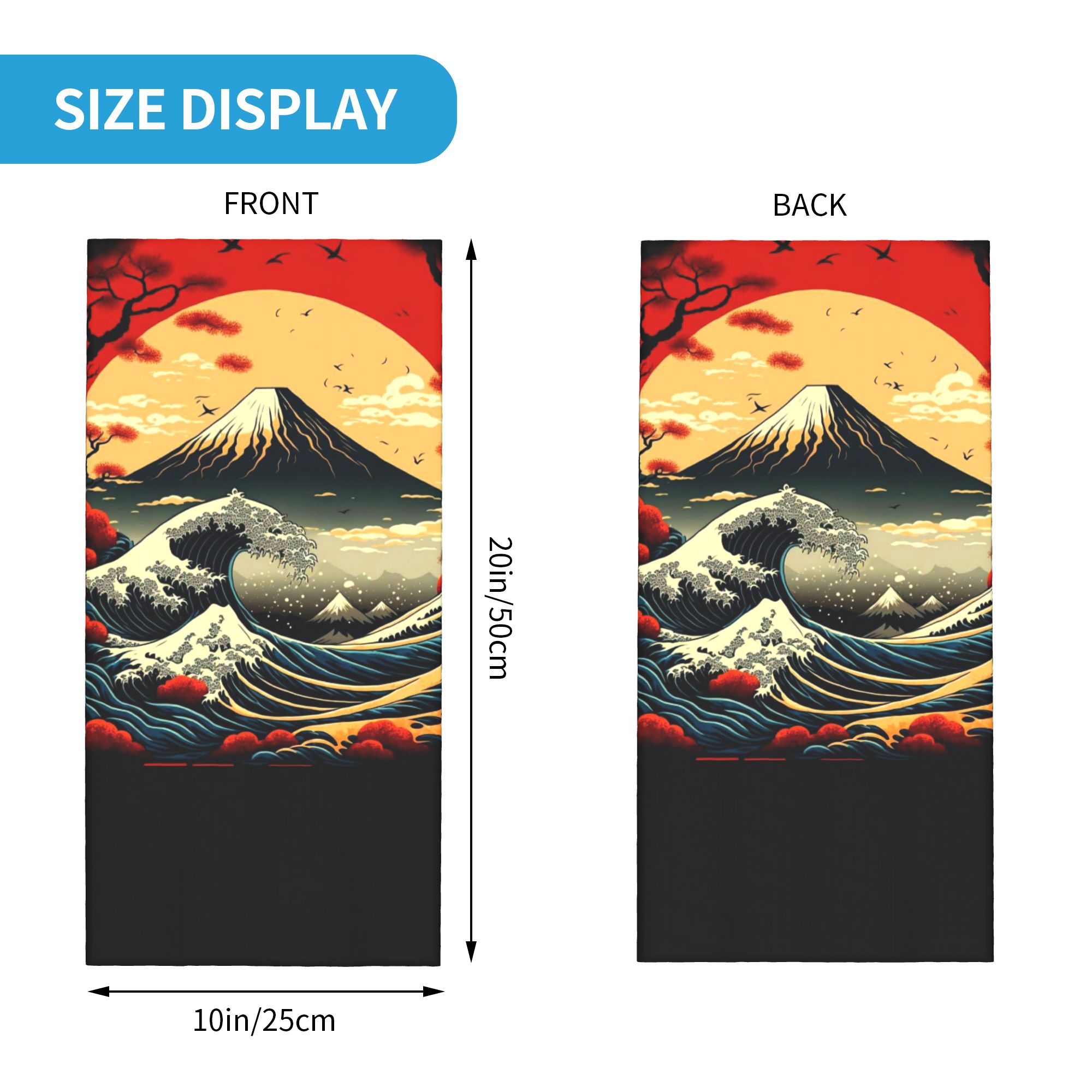 The Great Wave off Kanagawa Ba - Neck Gaiter Fleece recensie en prijs