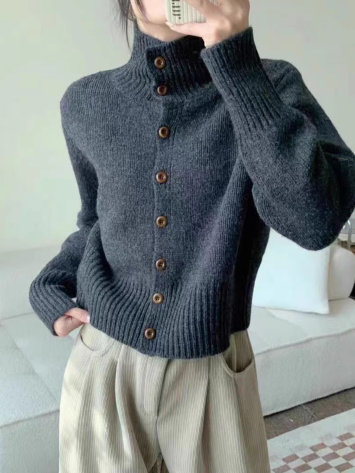 Frans Nieuw Coltrui Kort Kasjm - Wool Coat Peacoat recensie en prijs